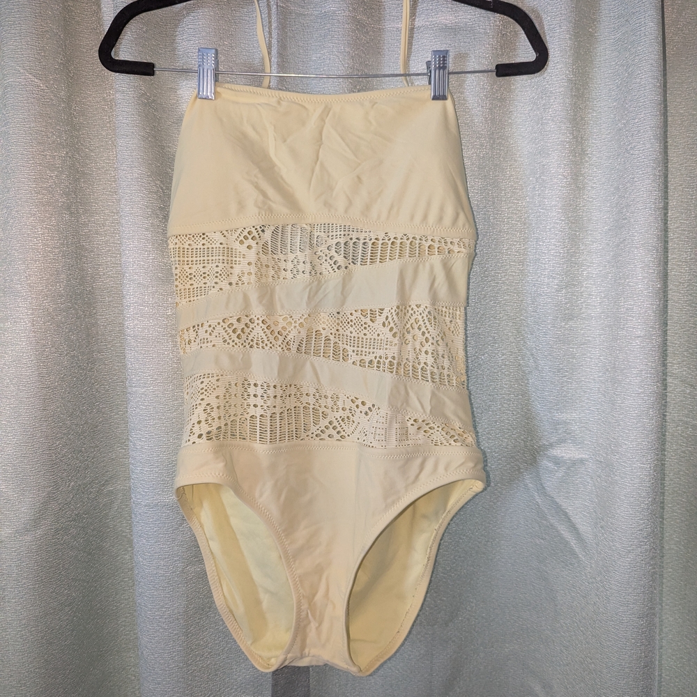 Mossimo Supply Co. Yellow Lace Swimsuit